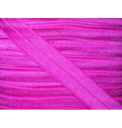 5/8" Fold Over Elastic - Hot Pink