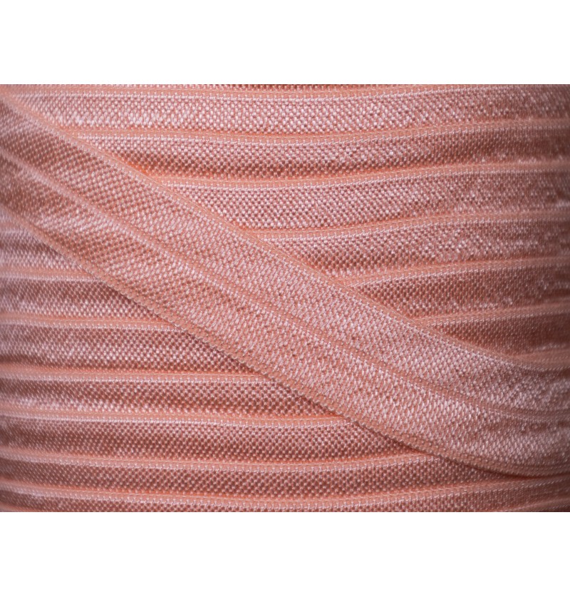 5/8" Fold Over Elastic - Light Peach