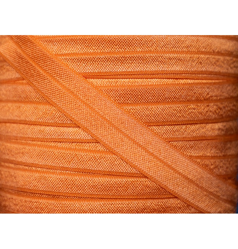 5/8" Fold Over Elastic - Orange