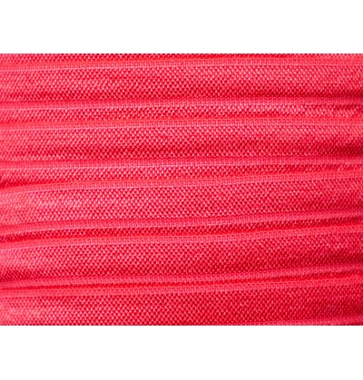 5/8" Fold Over Elastic - Red / Poppy Red