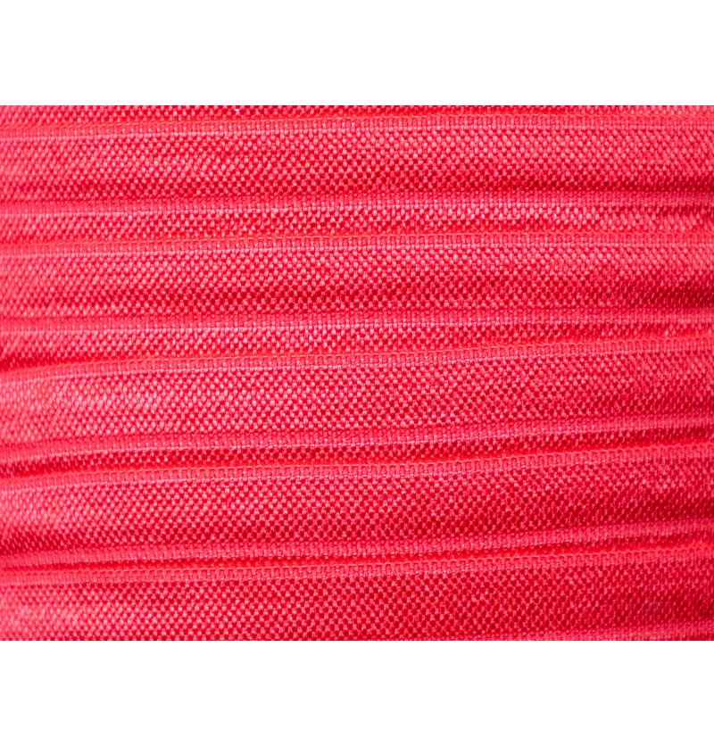 5/8" Fold Over Elastic - Red / Poppy Red