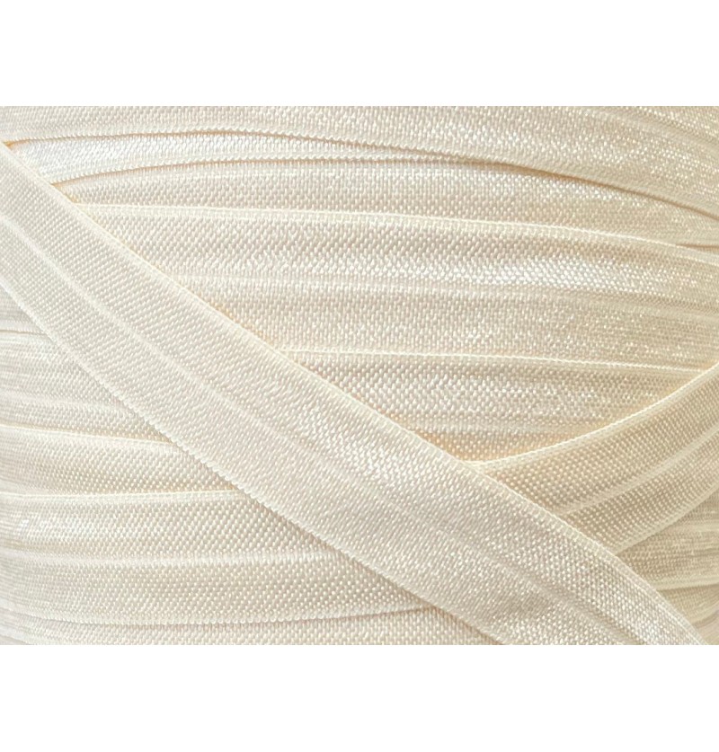 5/8" Fold Over Elastic - Cream