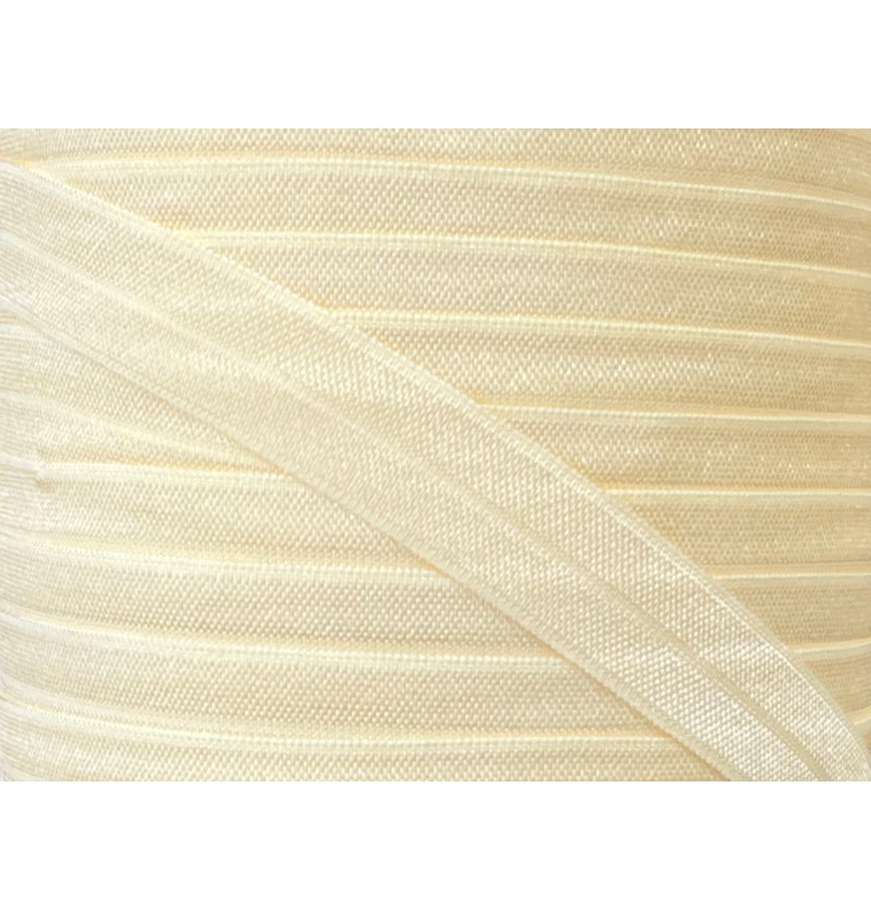 5/8" Fold Over Elastic - Buttermilk