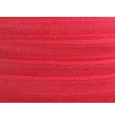 5/8" Fold Over Elastic - Hot Red