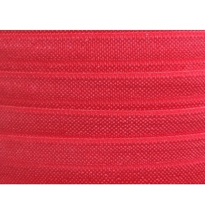 5/8" Fold Over Elastic - Hot Red